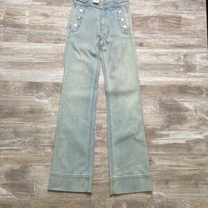 Current Elliott The Maritime Pant Blue Wave Womens Size 26